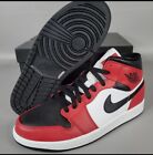 Air Jordan 1 Mid Chicago Black Toe 2020 554724-069 Size 8 Men's Sneakers New