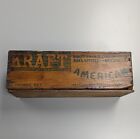 Vintage Wooden Kraft Cheese Box Phenix 5 Lb Chicago Crate Swiss