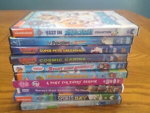DVD'S Lot Of 10 Kids Unrated Movies Very Good Condition