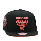 Mitchell & Ness Chicago Bulls Snapback Hat for Jordan 6 Retro Black Infrared