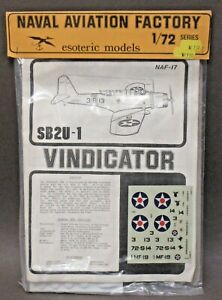 Esoteric NAF-17 SB2U-1 VINDICATOR vacuform multimedia 1:72 model kit MINT ak