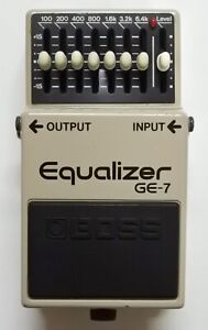 BOSS GE-7 Equalizer Guitar Effect Pedal MIJ 1986 #531 ACA 12V DHL or EMS