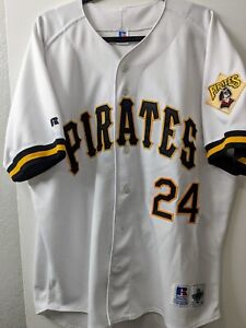New ListingVintage 1992 Barry Bonds Pittsburgh Pirates Russell Athletic Jersey - Sz 52