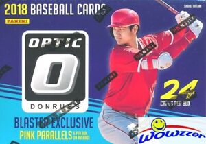 2018 Donruss Optic Baseball EXCLUSIVE Factory Sealed Blaster Box-6 PINK PRIZM !