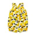 TEA COLLECTION Ruffled Print Romper - Algrave Citrus - NWT Girls 6-9 month