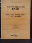 Johann Sebastian Bach Piano Songbook Two and Three Part Inventions Kalmus VG