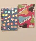 Red Sneakers Blue Shades Cute Novelty Spiral Journal Lined Notebooks Lot 2