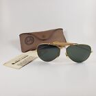 Ray Ban Vintage B&L Outdoorsman II Sunglasses Gold Green Bausch & Lomb 62mm