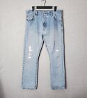 Levi's 517 Jeans Men's Bootcut Blue Med Wash Cotton Denim 34x32 Made In Mexico