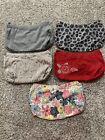 Lot 5 THIRTY-ONE 31 Purse Skirt FLORAL GRAY RED   NICE E23