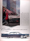 1959 CADILLAC SEDAN de VILLE Lot (2) Genuine Vintage Ads ~ FREE SHIPPING!