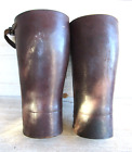 Vintage Pair of Leather Puttees Gaiters
