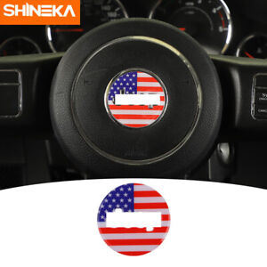 Steering Wheel Center Cover Trim for Wrangler jk/Grand Cherokee/Renegade US Flag