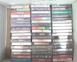 New ListingLot Of 54 Cassette Tapes Mixed Genre Some New  See Photos For Titles! Free Ship