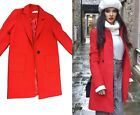 NEW Miss Selfridge Red Coat Trench  Car Coat Patch Pockets US 8 UK 12