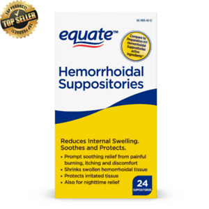 Equate Hemorrhoidal Suppositories Compare to Preparation H 24ct - USA