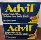 Advil Ibuprofen 200 mg total 100 Caplets Exp 08/2024/2 boxes of 50 caplets each