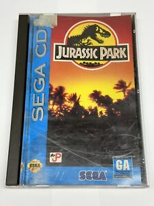 Jurassic Park (Sega CD, 1993) Complete With Manual CIB