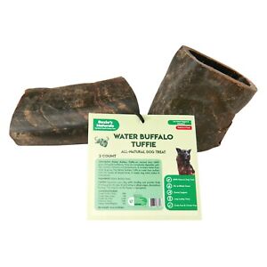 Water Buffalo Horn Section/Tuffie Dog Chews-2 Count-10 oz