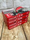 Sealed Lot Of 4 Maxell UR 90 Minute Blank Audio Cassette Tapes Normal Bias New