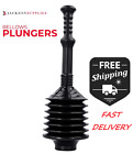 Professional Toilet Plunger Remove Heavy Duty Clogs Bathroom All Purpose Plunger