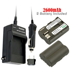 Kastar 2 Battery & Charger kit for Canon BP-511 BP-511A BP511 BP511A CB-5L