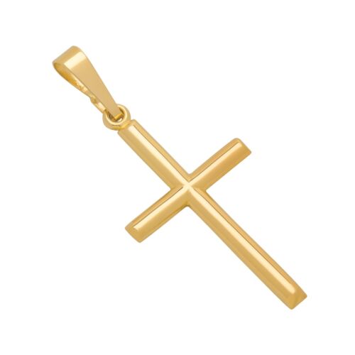 14k Gold Cross Pendant, Religious Charms for Women and Men - Multiple Designs