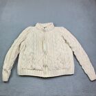 Vintage Amano Artesanias Sweater Womens L 100% Wool Handknit Chunky Fishermans