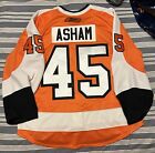 ARRON ASHAM Game Worn Jersey Philadelphia Flyers 2008-09