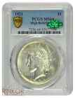 1921 $1 Peace Dollar High Relief PCGS MS 64 CAC