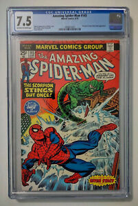 New Listing1975 Amazing Spider-Man 145 CGC 7.5,Bronze 25¢ Scorpion cover,Marvel Comics 6/75