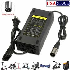 Power Charger Adapter For 42V/36V Li-ion Battery Ebike Electric Bike Scooter US