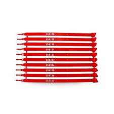 200 Pcs - 200 MM Red  Plastic Security Seals for Container & Truck Security