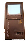 New ListingSony Watchman Vintage 1988 D-270 Black Case B/W Portable TV Looks Good