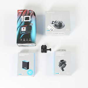 GoPro HERO10 Black Action Camera Custom Mounting Bundle w/ Camera & Accessories