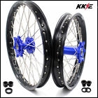 KKE 21/18 Spoked Enduro Wheels For YAMAHA WR250R 2008-2020 OEM Size Blue Hubs (For: Yamaha)