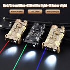 PEQ L3 NGAL Red Dot IR Green Aiming Laser Sight Wihte LED Strobe for Hunting