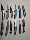 New ListingLot of 12  TSA Confiscated  Assisted & Manual Folding Knives Used
