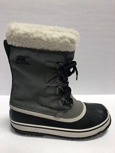 Sorel Women’s Winter Carnival Waterproof Gray Snow Boots, Size 9M