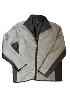 Dale Of Norway Lined Zip Up Wool Sweater Jacket Soft Shell side Men’s XXL Mock