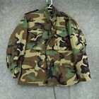 US Army Coat Cold Weather Field Jacket w/ Liner Mens Medium Short Green Military
