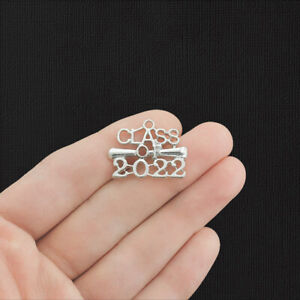 4 Class of 2022 Silver Tone Charms - SC2112