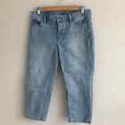 Talbots Light Wash Blue Denim Straight Crop Jeans Women's Size 8 Petite 8P