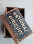 Antique Vintage Wooden National Biscuit Company Crate  (Philadelphia)