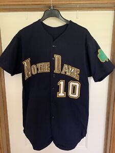 Notre Dame Fighting Irish Authentic Game Team Issued Baseball Jersey sz Med