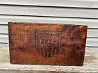 Antique Jointed Wood Dynamite Explosives Box Crate American Cyanamid Company