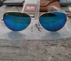 Ray-Ban Aviator Sunglasses RB3025 55mm Gold Frame & Blue Mirrored Lens