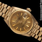 Rolex Ladies President Datejust 6917 18K Gold Watch - Minty w/ Boxes & Warranty