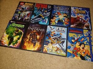 Batman - Justice League - Thor - Green Lantern - Animation SuperHeros DVD Lot