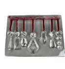 Pottery Barn Christmas Chandelier Glass Ornaments 2002 Crystals New in Package